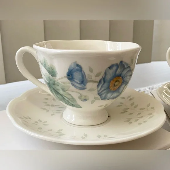 Lenox Butterfly Meadow cup & saucer x 2 - Picture 2 of 16